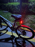 DEATKN德國自行車(chē)鎖防盜密碼鎖公路車(chē)山地車(chē)通用帶尾燈鋼纜鎖單車(chē)騎行配件 五位密碼鎖-1.2米鎖架【帶光感尾燈】 曬單實(shí)拍圖