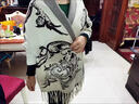 恒源祥披肩女秋冬裝針織開(kāi)衫披肩新款長(cháng)袖加厚毛衣流蘇斗篷寬松披風(fēng)潮 卡其色花紋卡其 M 曬單實(shí)拍圖