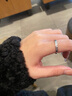 ALLOVE冰川純銀情侶戒指男女款求婚對(duì)戒七夕情人節(jié)禮物送女朋友老婆生日 曬單實(shí)拍圖