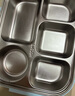 美廚（maxcook）304不銹鋼飯盒 加大加深五格學(xué)生飯盒餐盤配餐具2L 杏色MCFT142 曬單實(shí)拍圖