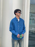 名創(chuàng)優(yōu)品（MINISO）牛仔襯衫男2025新款男士純棉水洗淺藍(lán)色長(zhǎng)袖春秋款薄款百搭外套潮 【100%純棉】淺藍(lán) XL /180(不起球不掉色) 曬單實(shí)拍圖