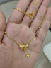 老鳳祥黃金項(xiàng)鏈在逃公主套鏈足金999金項(xiàng)鏈老婆生日禮物女友七夕情人節(jié) 黃金蝴蝶愛(ài)心項(xiàng)鏈 足金約3.8g 曬單實(shí)拍圖
