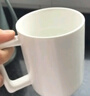 炊大皇陶瓷杯馬克杯茶杯 經(jīng)典黑白泡茶杯咖啡杯早餐杯果汁水杯白色420ml 曬單實(shí)拍圖