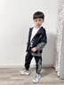 G.DUCKKIDS童裝男童春裝套裝兒童衣服男孩春秋季2024新款工裝外套運(yùn)動(dòng)裝學(xué)生 黑色 160 尺碼13~14歲【150-160cm】 曬單實(shí)拍圖