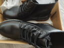馬登男士馬丁靴秋冬加絨工裝靴英倫風(fēng)黑色休閑皮鞋男通勤百搭真皮靴子 黑色 [經(jīng)典/6孔]情侶款 42 男碼 曬單實(shí)拍圖