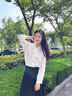 佐敘蝴蝶結(jié)職業(yè)裝白色襯衫女2025春秋新款飄帶領(lǐng)長(zhǎng)袖寬松雪紡百褶上衣 白色 L （110-120斤） 曬單實(shí)拍圖