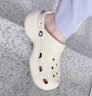 卡駱馳（crocs）經(jīng)典云朵Clog女沙灘洞洞鞋涼拖鞋206750 206750-2Y2  37  曬單實(shí)拍圖