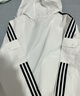 adidas經(jīng)典三條紋運(yùn)動連帽夾克外套男女秋季阿迪達(dá)斯三葉草 亮白   S 曬單實拍圖