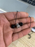 老鳳祥黑曜石S999足銀手鏈男虎睛石轉運珠手串生日紀念日禮物送男友老公 曬單實(shí)拍圖