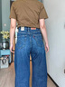 Levi's李維斯25年秋冬新款美式休閑女士BARREL高腰寬松錐形牛仔褲 中藍 24 (31) 曬單實拍圖