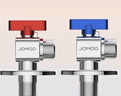 九牧（JOMOO）冷熱三角閥黃銅角閥套裝 衛(wèi)浴五金通用 4冷3熱角閥套裝 02062 曬單實拍圖