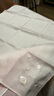 kupa酷帕日本女士刺繡手帕貢緞紋高紗支細(xì)膩柔軟手絹無骨刺繡工藝純色素雅櫻花手帕吸汗純棉帕 粉色 45*45cm 曬單實拍圖