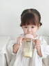 倍立欣吸管奶瓶一歲以上2歲3歲6歲ppsu寶寶學(xué)飲杯直飲杯防脹氣喝奶喝水 粉色 330ml 吸嘴*2+1直管 曬單實(shí)拍圖