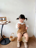 愛比樂可秋季幼兒園室內(nèi)鞋女童帆布鞋碎花單鞋軟底防滑防踢寶寶地板鞋童鞋 卡其色 【春秋帆布】 23 鞋內(nèi)長15.0cm/適合腳長14.5cm 曬單實拍圖