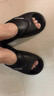 回力男款運動(dòng)拖鞋男士厚底防滑耐磨夏季外穿夏天戶(hù)外沙灘男式男鞋 黑色（柔軟回彈） 40-41 曬單實(shí)拍圖