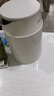 美的（Midea）電水壺熱水壺 大容量家用燒水壺 雙層防燙 304不銹鋼無(wú)縫內膽 大功率快速燒水沸騰 1.5L 暖壺圓墩墩MK-SHM1569 曬單實(shí)拍圖