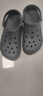 卡駱馳crocs洞洞鞋貝雅男鞋女鞋輕便耐磨一腳蹬拖鞋休閑鞋|10126 黑色-001 39 (240mm) 曬單實(shí)拍圖