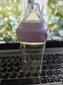 HEGEN海格恩奶瓶3-6個(gè)月240mlPPSU防脹氣防嗆仿母乳易離乳原裝進(jìn)口紫色 曬單實(shí)拍圖