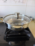 美廚（maxcook）316不銹鋼火鍋28cm 湯鍋火鍋復底帶蓋 燃氣電磁爐通用 MCT1969 曬單實(shí)拍圖