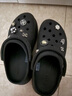 卡駱馳crocs檀健次同款經(jīng)典泡芙洞洞鞋百舒適男沙灘鞋女鞋休閑鞋|207521 黑色-001(含智必星) 41 (260mm) 42 曬單實(shí)拍圖