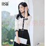歐莎（OSA）小香風(fēng)撞色長(zhǎng)袖輕薄針織衫白色女上衣內(nèi)搭女可外穿2025年秋新款 白色 L 曬單實(shí)拍圖