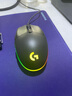 羅技（G）G102第二代游戲鼠標 RGB流光燈效鼠標 輕量化  游戲級8000DPI傳感器 黑色 200-8000DPI 曬單實(shí)拍圖