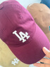 MLB棒球帽子秋夏男女鴨舌帽男女戶(hù)外休閑軟頂情侶3ACP6601N-07RDS 曬單實(shí)拍圖