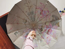 元族中式16骨雙層太陽傘女防曬防紫外線晴雨兩用折疊雨傘 蓮蓮-16k芝士黃彩膠 曬單實拍圖