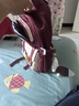 小魚(yú)仙倌初中生學(xué)生書(shū)包小學(xué)生ins風(fēng)撞色大容量背包減負耐臟高中生雙肩包 紅色+云朵掛飾 曬單實(shí)拍圖