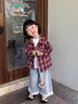 G.DUCKKIDS小黃鴨童裝女童襯衫春秋款2025新款兒童上衣洋氣格子襯衣寶寶秋裝 外套 140 建議9~10歲【130-140cm】cm 曬單實(shí)拍圖