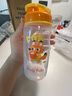 樂(lè )扣樂(lè )扣兒童水杯6-12歲直飲杯子小學(xué)生上學(xué)pp喝水瓶夏季便攜透明塑料水壺 柳丁橙 350ml 曬單實(shí)拍圖