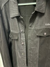 卡賓（CABBEEN）【字母刺繡】男裝牛仔夾克外套2024秋冬新款寬松上衣潮流街頭 煤黑色01 2XL /185/54 曬單實拍圖