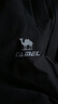 駱駝（CAMEL）速干透氣運動褲男跑步休閑直筒梭織褲子 J15BAXLN075 幻影黑 XL 曬單實拍圖