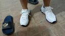 李寧紅糖減震回彈休閑鞋老爹鞋夏季新款透氣復(fù)古輕量運動鞋AGCV127 曬單實拍圖