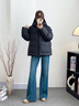 Teenie Weenie小熊女裝戶外休閑衣2025冬季新款氣質(zhì)時(shí)尚保暖羽絨服 黑色 S 曬單實(shí)拍圖