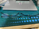 依視路（ESSILOR） 鉆晶系列高清耐磨防藍(lán)光近視薄鏡片配度數(shù)眼鏡架男女鏡框 鈦+金屬-全框-4023BK-黑色 鏡框+依視路膜巖高清1.60現(xiàn)片 曬單實拍圖