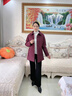 梵花秀（fanhuaxiu）媽媽冬裝新款加棉外套中長(zhǎng)款棉服中老年人棉衣女奶奶秋冬輕薄棉襖 安可拉紅 輕薄保暖羽絨棉服 2XL 建議穿125-140斤 曬單實(shí)拍圖