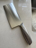 十八子作 不銹鋼家用菜刀 耐滑手柄刀具盈光切片刀SL1703-B【彩盒裝】 曬單實(shí)拍圖