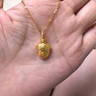 世紀(jì)緣黃金吊墜女小寶劍福瑞寶物龍紋足金墜子守護(hù)送女友生日禮物 3.62g【贈(zèng)金色925銀鏈】 曬單實(shí)拍圖