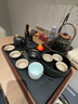 茶具泡茶器全套燒水壺茶盤(pán)套裝家用辦公室禮品定制 黑陶瓷側把帶黑皮箱上水電陶爐 曬單實(shí)拍圖