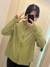 蕉下（beneunder）啞光黑膠抗熱涼感寬松原紗防曬衣女AL41724漫野綠XF 曬單實(shí)拍圖