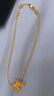 周大福金絲羽蝶蝴蝶黃金手鏈(工費360)15cm 約3.05g EOF1372 曬單實(shí)拍圖