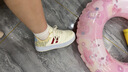 谷帝馳（GUDICHI）百搭厚底板鞋小碼女鞋2025新款小個子小腳特小碼百搭小白鞋子女 藍色升級版 35 曬單實拍圖