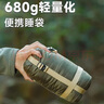 北極狼睡袋戶(hù)外輕量化成人大人夏季薄款四季通用款露營(yíng)超輕便攜羽絨棉 廣寒棕色【超輕680克】 曬單實(shí)拍圖