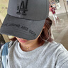 MLB男女刺繡LOGO運動(dòng)時(shí)尚硬頂棒球帽 洛杉磯道奇隊/黑色/大標 F 曬單實(shí)拍圖