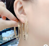 YaoYiZun大圓圈耳環(huán)女七夕情人節(jié)禮物2025年新款輕奢生日禮物送老婆 銀色三生三世磨砂耳圈（代寫賀卡） 曬單實(shí)拍圖