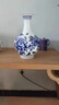 景德鎮(zhèn)陶瓷器中式骨瓷青花瓷花瓶擺件客廳插花薄胎酒柜裝飾品小號(hào) 青花骨瓷釉中彩榮華富貴梅瓶—送底座 曬單實(shí)拍圖
