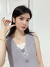 DAISY DREAM銀色金屬拉絲耳釘女2025新款爆款小眾獨(dú)特耳環(huán)輕奢高級(jí)感氣質(zhì)耳飾 銀色拉絲耳環(huán) 曬單實(shí)拍圖
