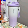 水莫停保溫杯男女士咖啡杯316不銹鋼內(nèi)膽便攜隨行杯高顏值學(xué)生水杯子 曬單實(shí)拍圖