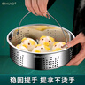 HUYO316L不銹鋼電飯煲蒸籠多功能球釜電飯鍋內(nèi)置專用蒸籠架帶提手蒸格 加厚316L鋼【密孔22.5cm】+蒸墊 曬單實拍圖